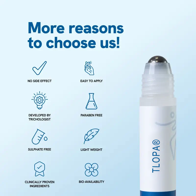 【Last Day Promotion 60% OFF🌟】Hair Growth Roll-On Serum – See hair growth in 4 weeks