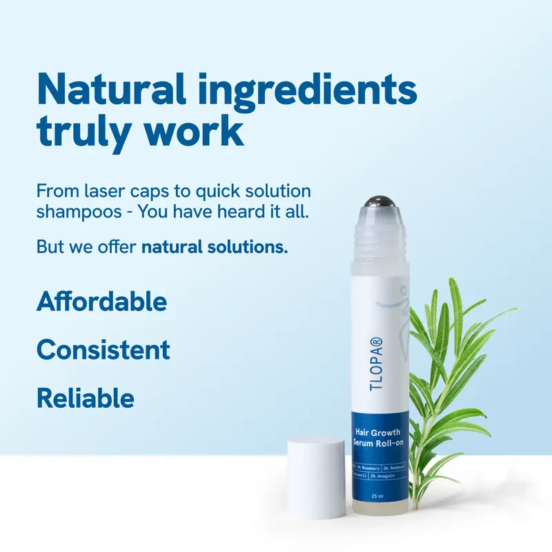 【Last Day Promotion 60% OFF🌟】Hair Growth Roll-On Serum – See hair growth in 4 weeks
