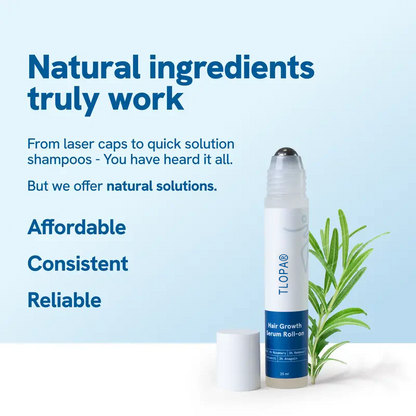 【Last Day Promotion 60% OFF🌟】Hair Growth Roll-On Serum – See hair growth in 4 weeks