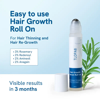 【Last Day Promotion 60% OFF🌟】Hair Growth Roll-On Serum – See hair growth in 4 weeks