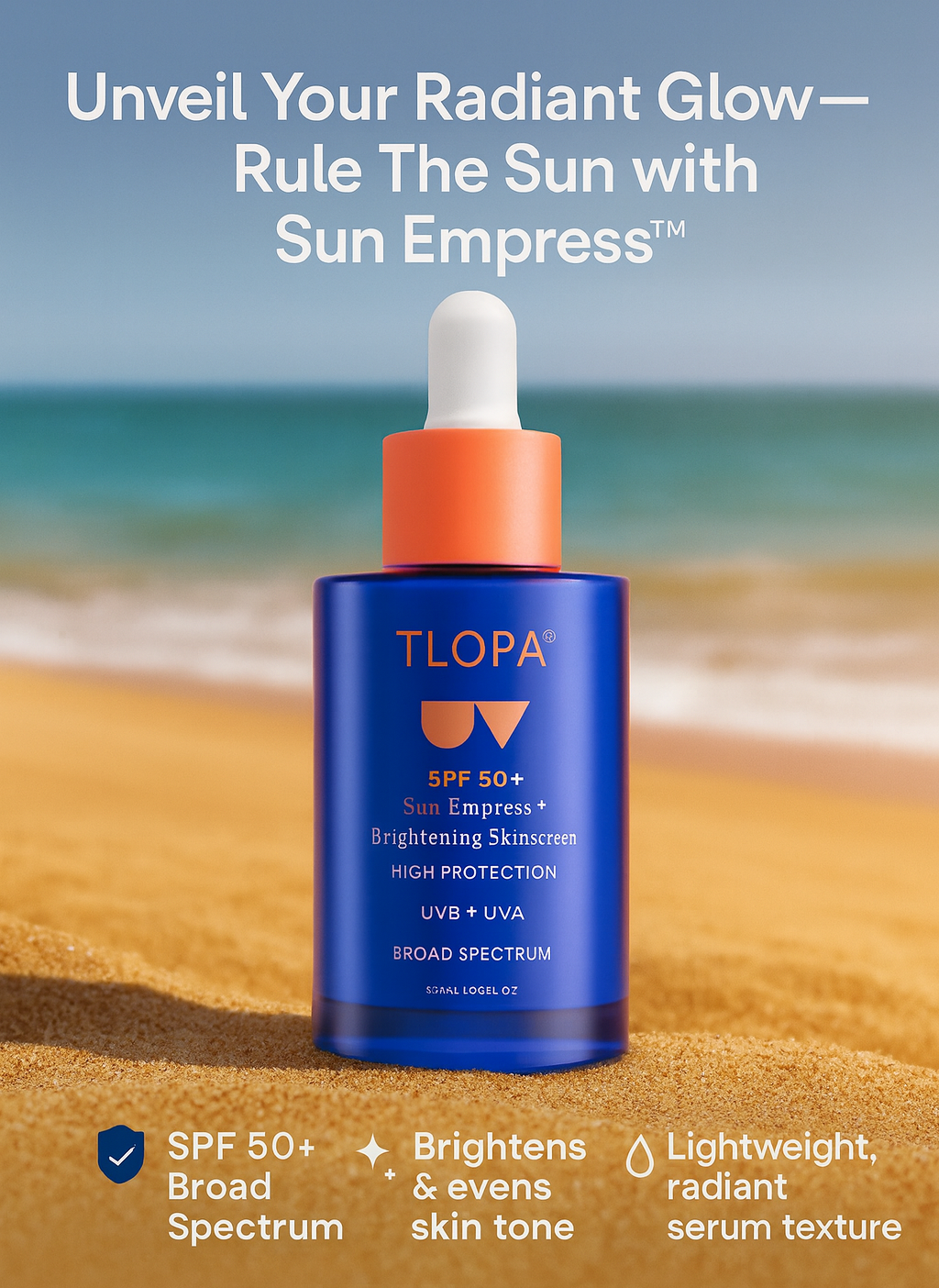 Unveil your radiant glow — rule the sun with Sun Empress™🌞