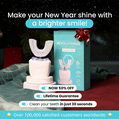 Silicone U-shaped electric toothbrush household adult and children oral cleaning care artifact waterproof portable teeth cleaning